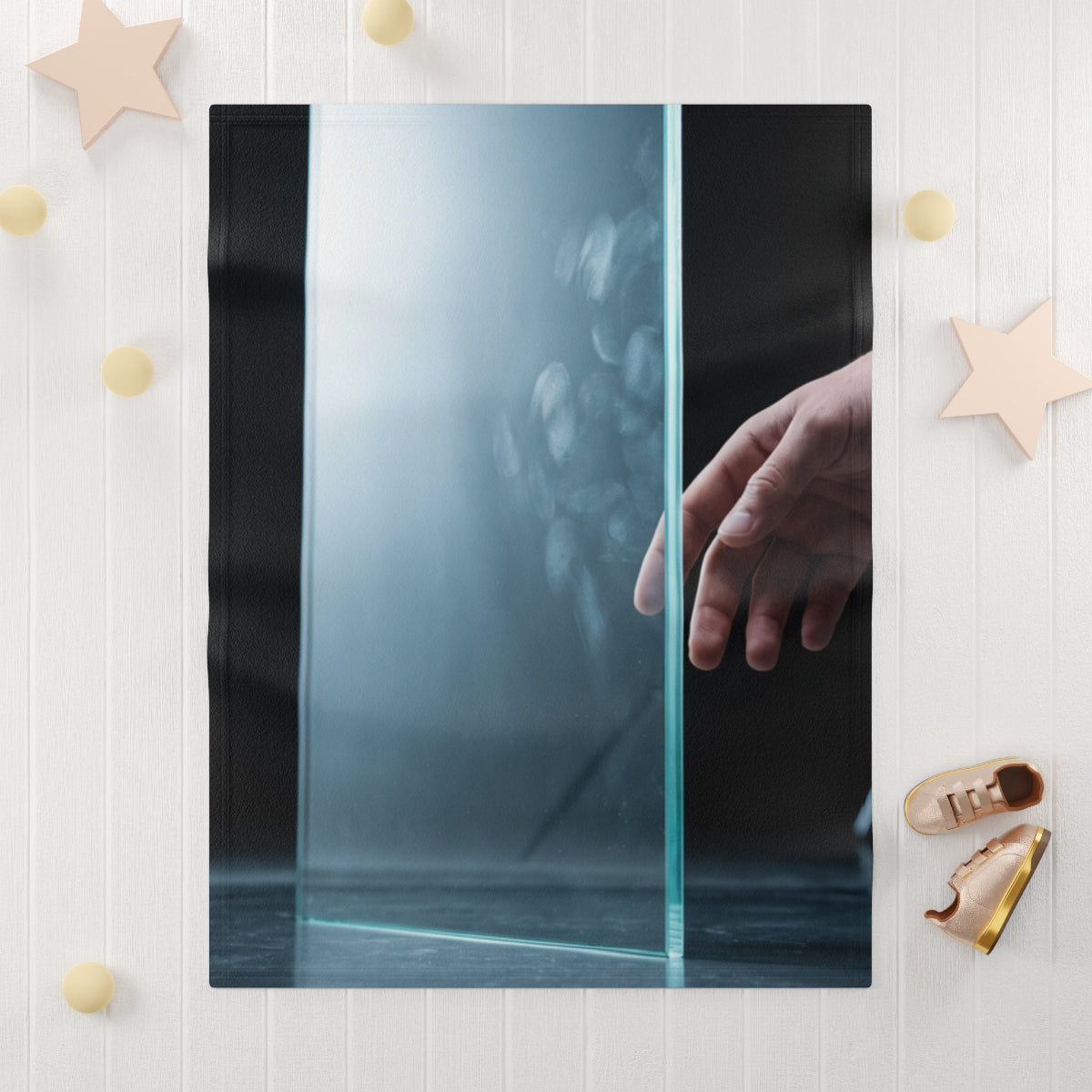 Minimalist Glass Art Soft Baby Blanket