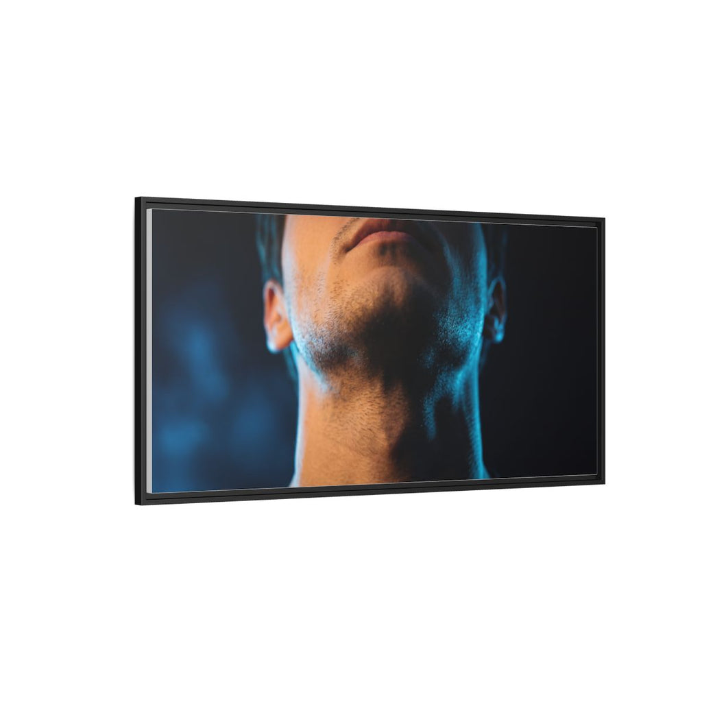 Framed Matte Canvas - Neon Pulse Core — Black / 1.25"