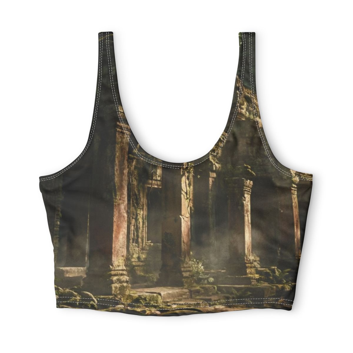 Sports Bra - Overgrown Temple Flow | Echovira Gallery