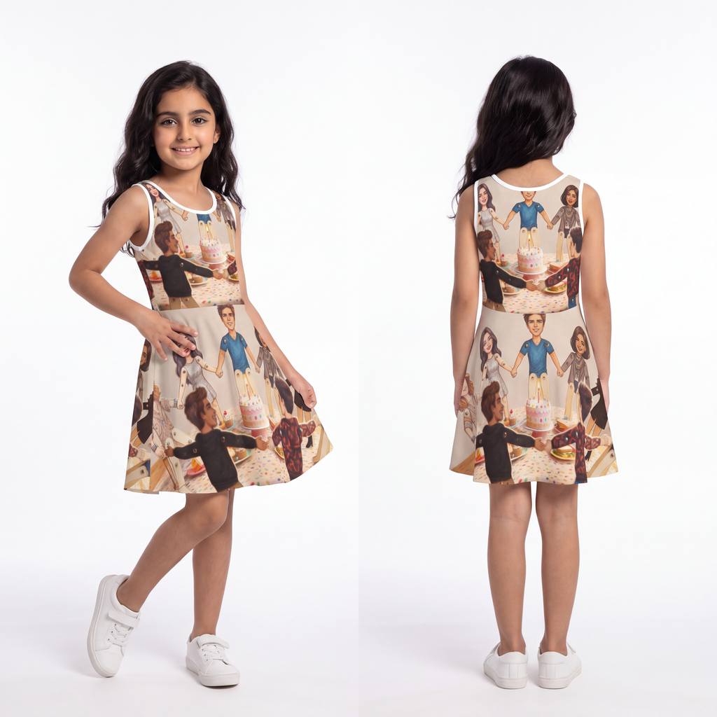 Girls' Sleeveless Sundress - Birthday Dance | Echovira...