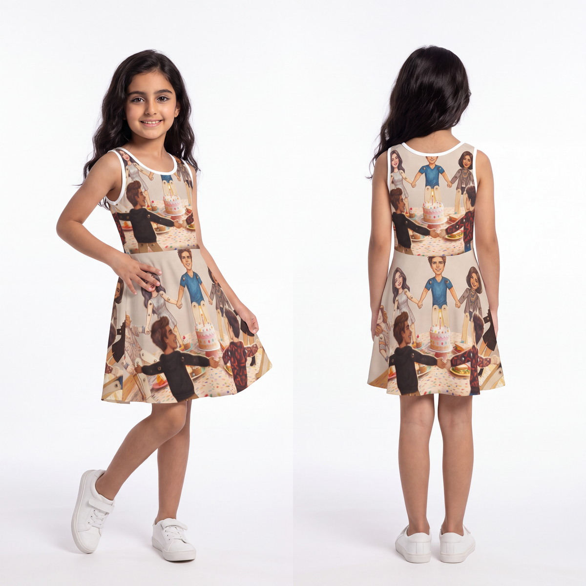 Girls' Sleeveless Sundress - Birthday Dance | Echovira...