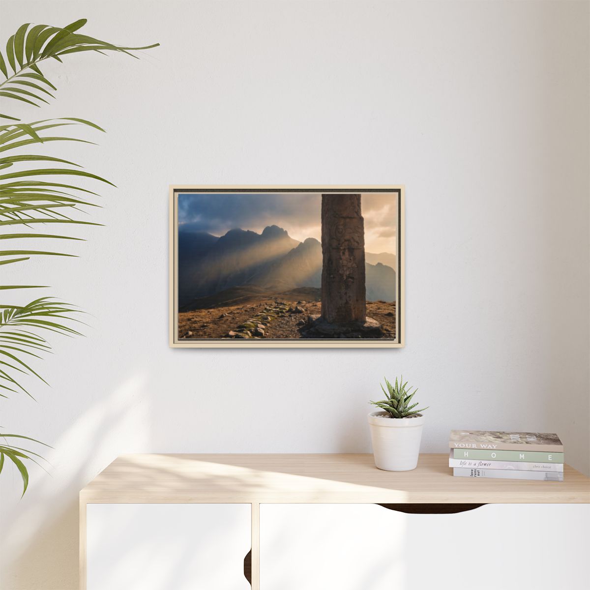 Matte Canvas, Framed - Mystic Monolith Ancient Persian... |...