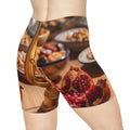 Women's Biker Shorts - Amber Feast | Echovira Gallery