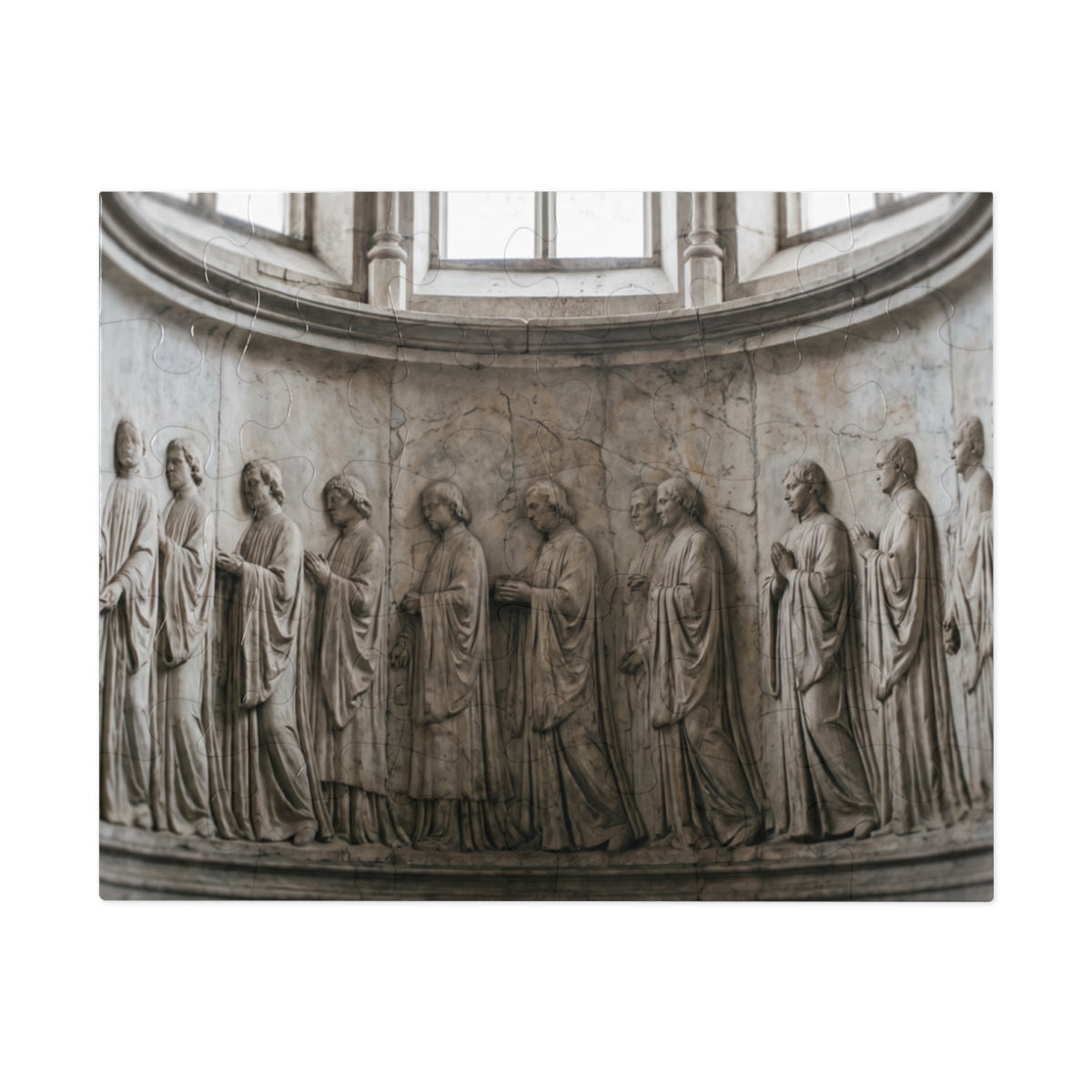 Jigsaw Puzzle with Tin - Gothic Frieze Procession Wall Decor...