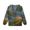 Unisex Windbreaker Jacket Golden Mountain Path