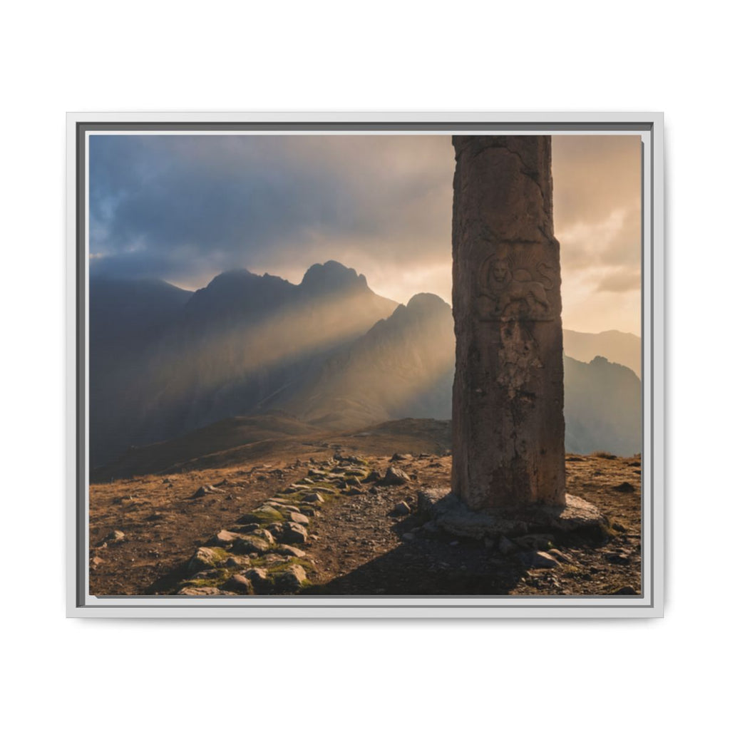 Framed Matte Canvas - Sun Peak