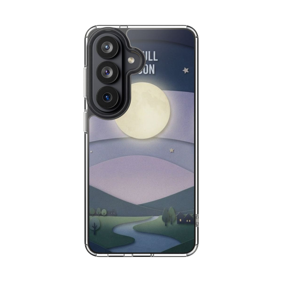 Clear Impact-Resistant Case - Moon | Echovira Gallery