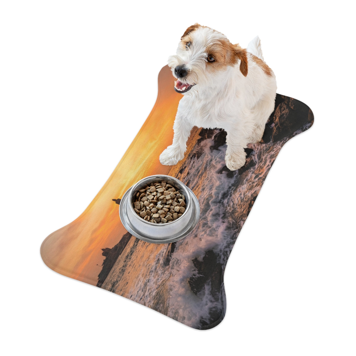 Pet Feeding Mat - Golden Hour Tides