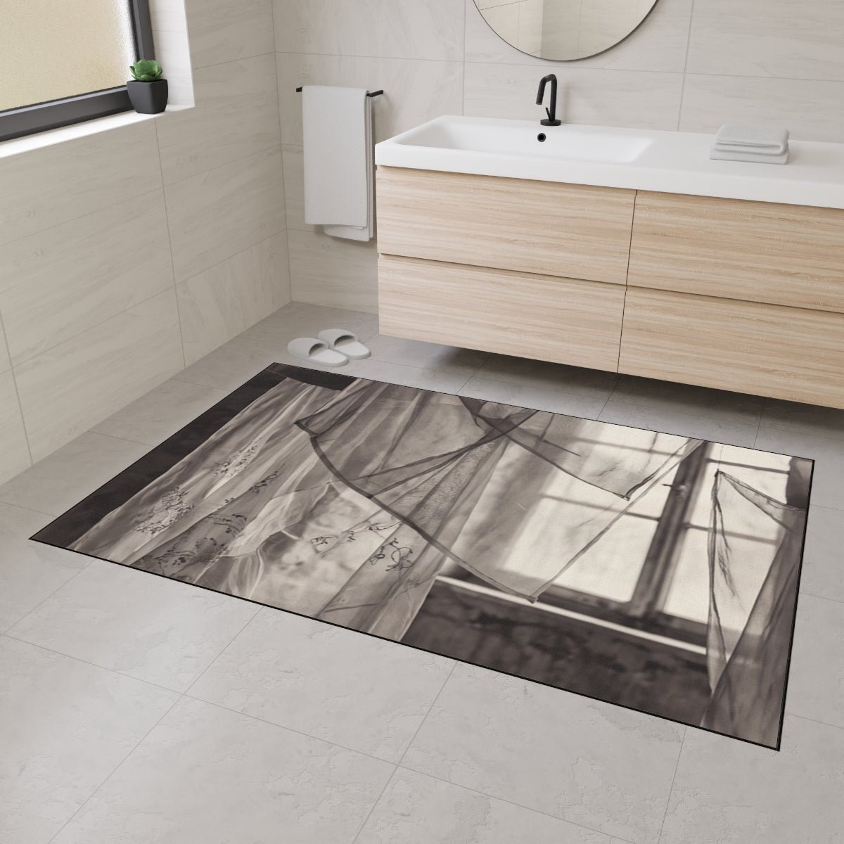 Heavy Duty Floor Mat - Spectral Veils | Echovira Gallery