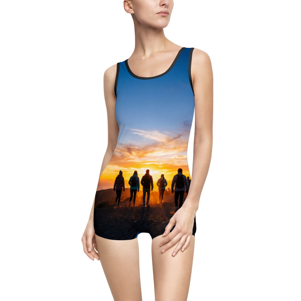 Vintage Swimsuit - Sunset Glow
