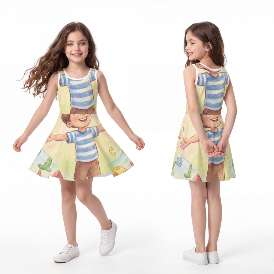 Girls' Sleeveless Sundress - Sunny Wonder
