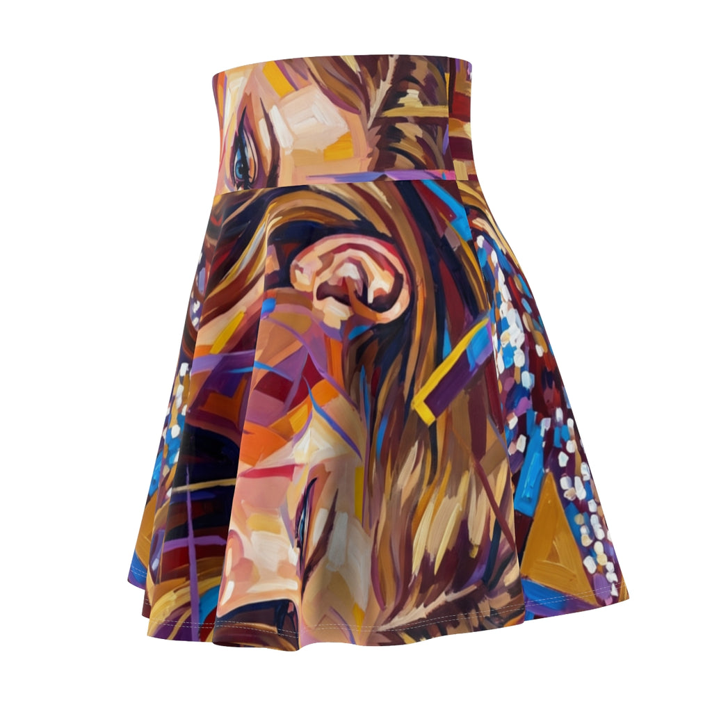 Women's Skater Skirt - Shattered Elegance | Echovira Gallery