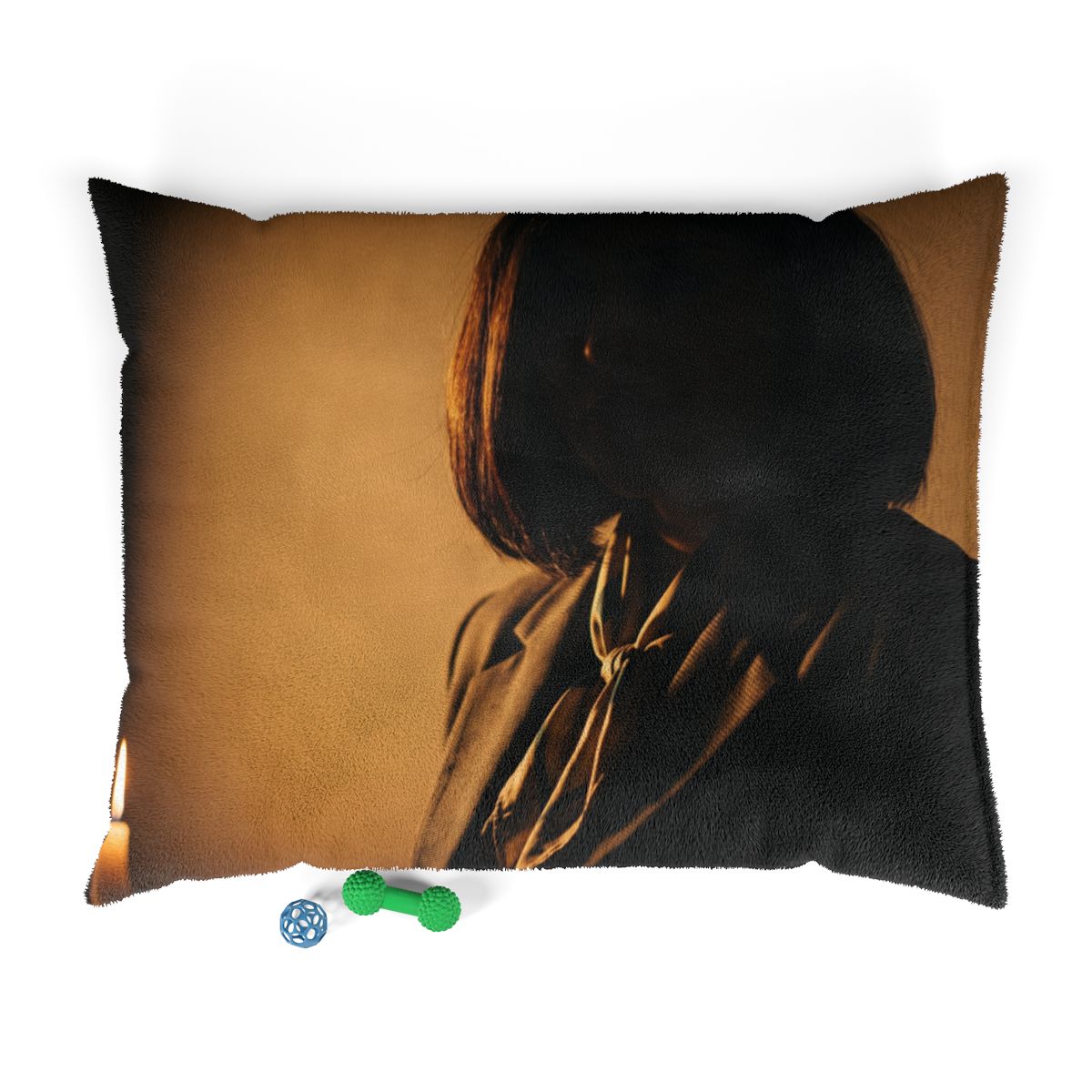 Pet Bed - Candlelight Noir Cozy Pet Cushion | Echovira...