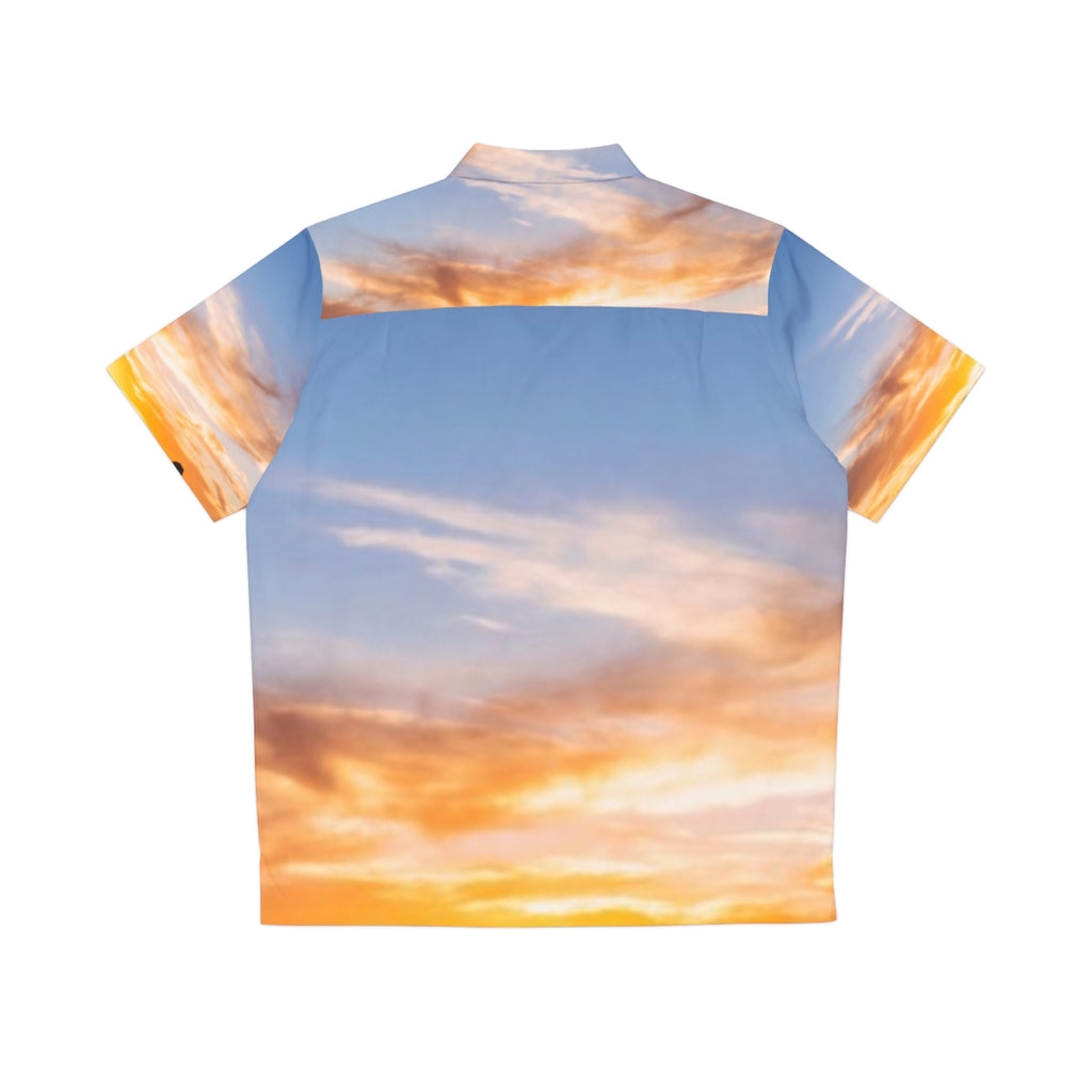Men's Hawaiian Shirt - Sunset Ridge | Echovira Gallery