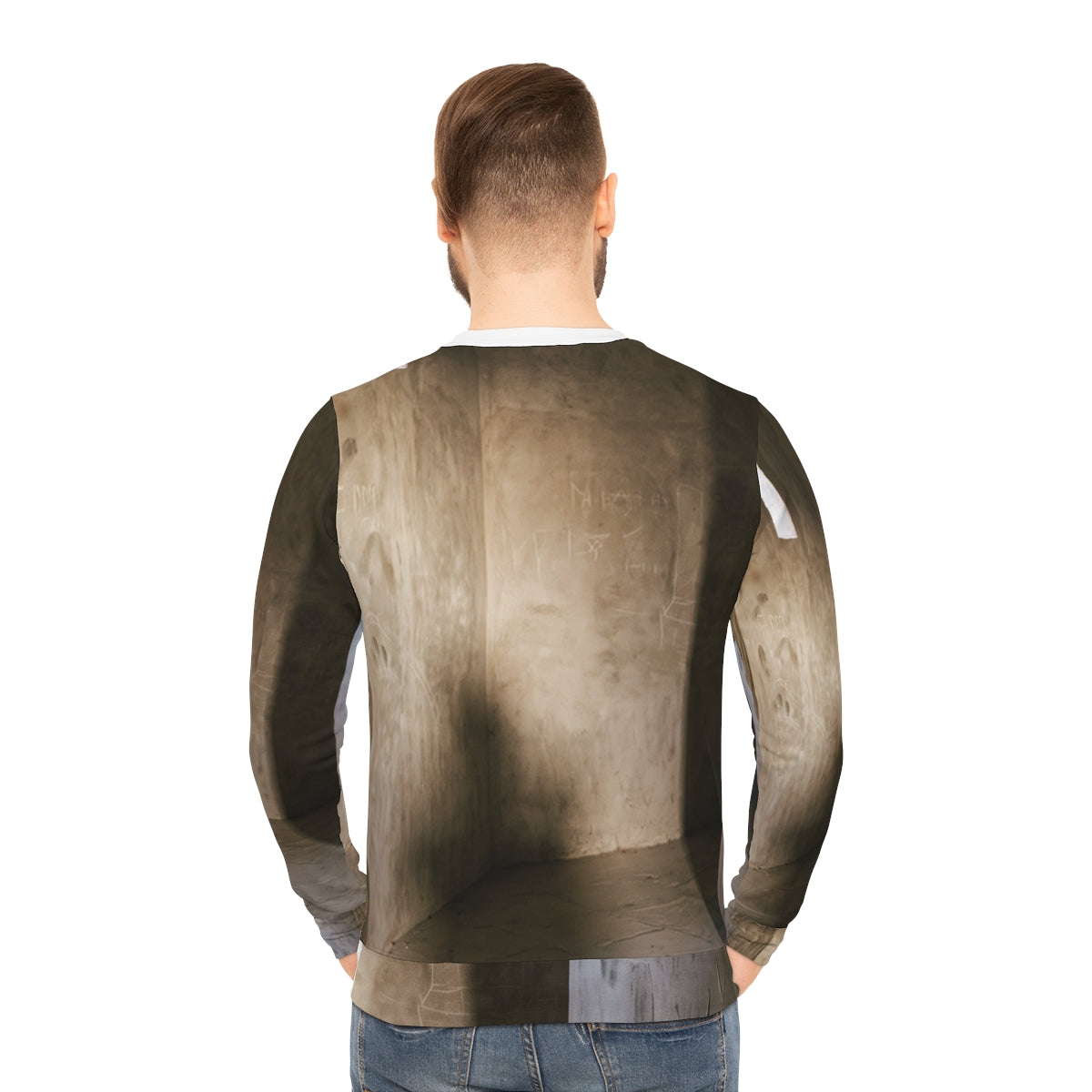 Men's Lightweight Sweatshirt - Shadows of the Citadel moody...