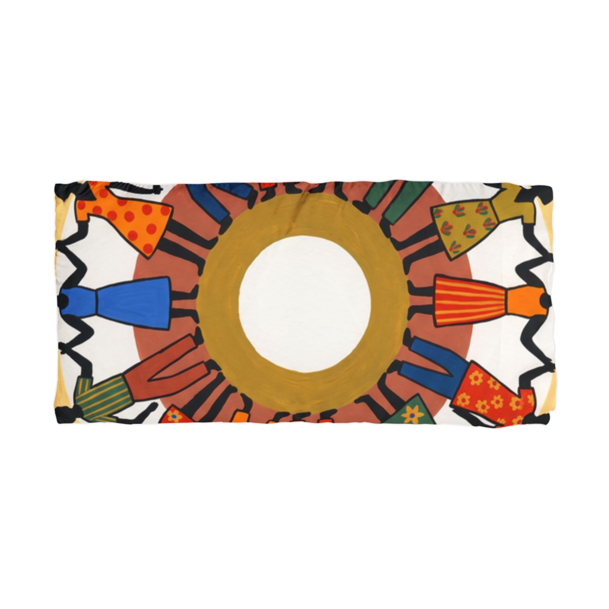 Microfiber Pillowcase - Unity Mandala Folk Art | Echovira...