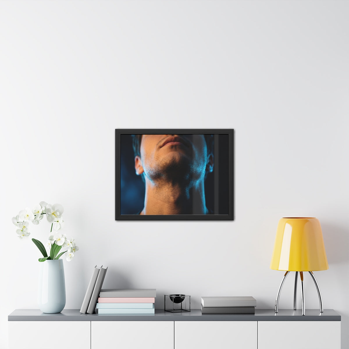 Framed Posters - Neon Shadows Cinematic Portrait Art (10×8...