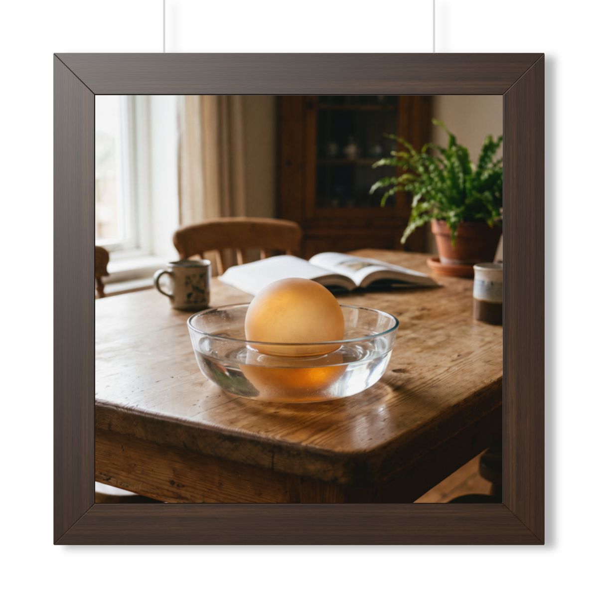 Framed Horizontal Poster - Amber Sanctuary — Walnut (14×11...