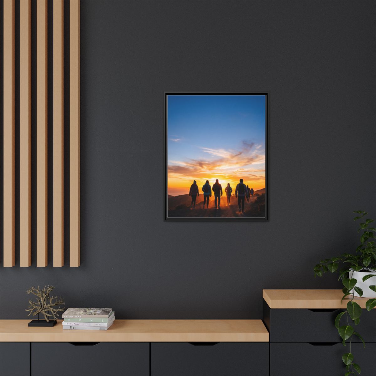 Matte Canvas, Framed - Epic Dawn Trek