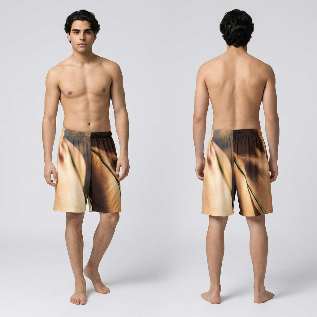 Men's Sports Shorts - Emerald Golden Hour