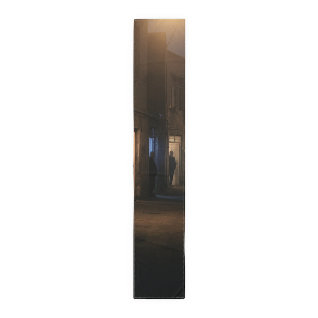 Table Runner - Midnight Alley Echoes | Echovira Gallery