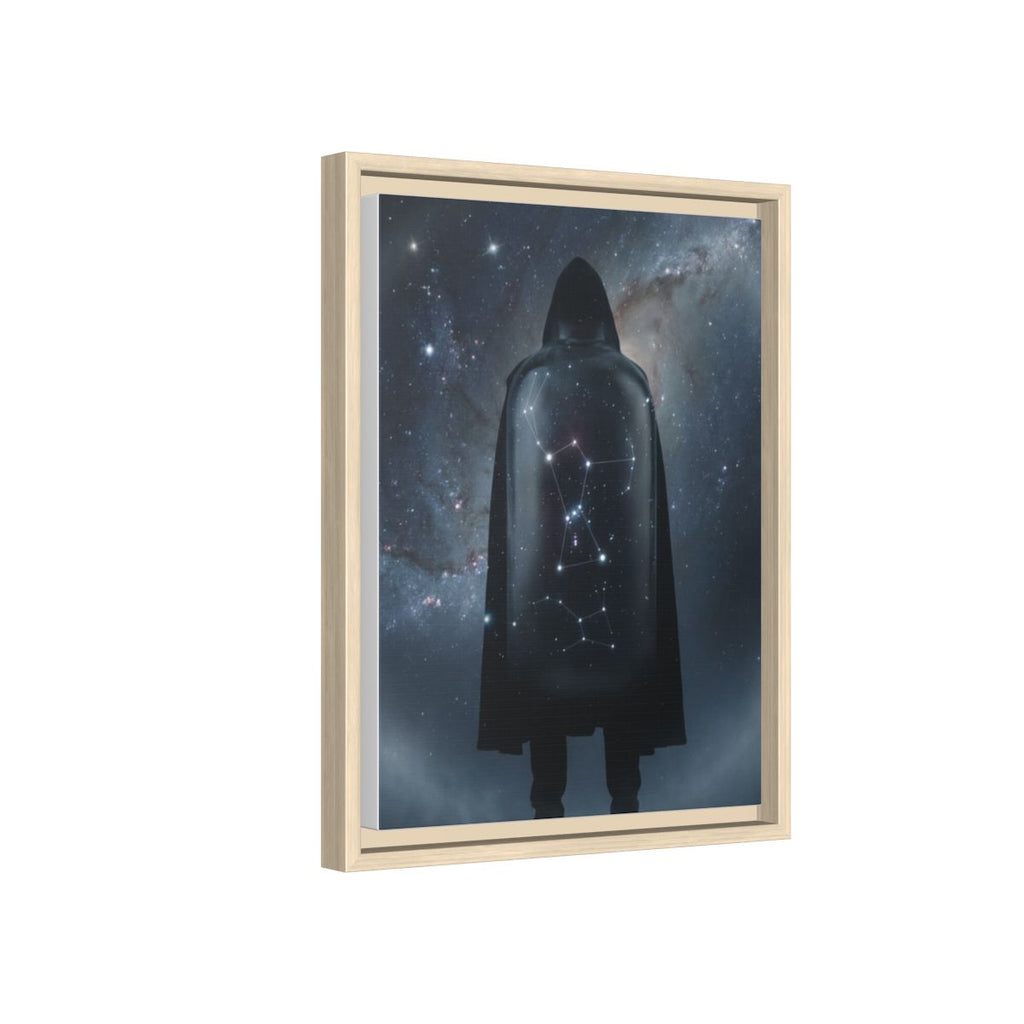 Framed Matte Canvas - Cosmic Sentinel — Natural / 1.25" (8×10, 9×12, 11×14, 12×16, 10×20, 12×18, 16×20, 16×24, 12×36, 18×24, 20×24, 16×32, 20×30, 24×30, 16×48, 24×32, 24×36, 24×48, 20×60, 30×40, 32×48, 30×60 & 40×60)