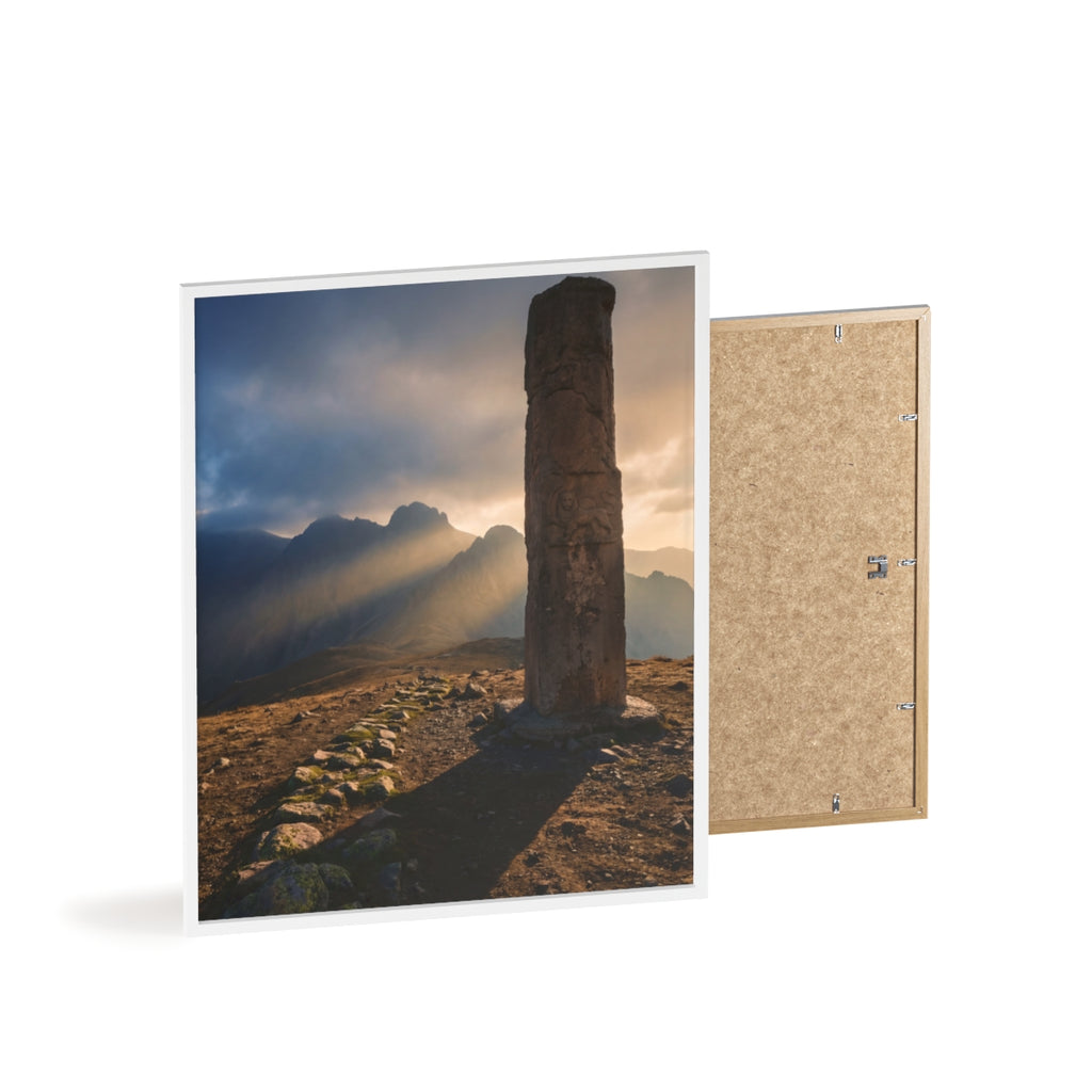 Wooden Frame Poster - Majestic Peak
