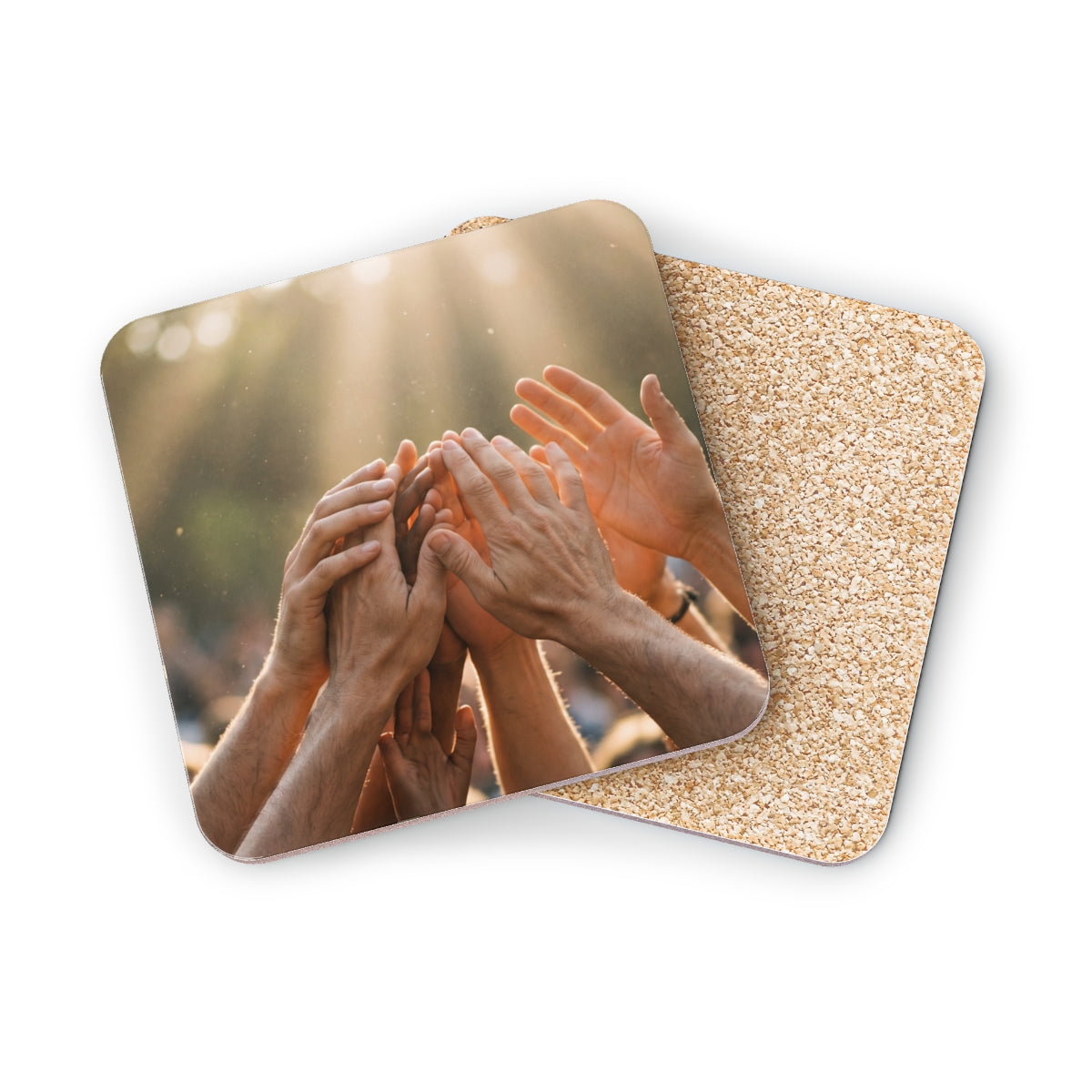 Coasters - Golden Rays of Unity Wall Art (1 & 4 pcs) |...