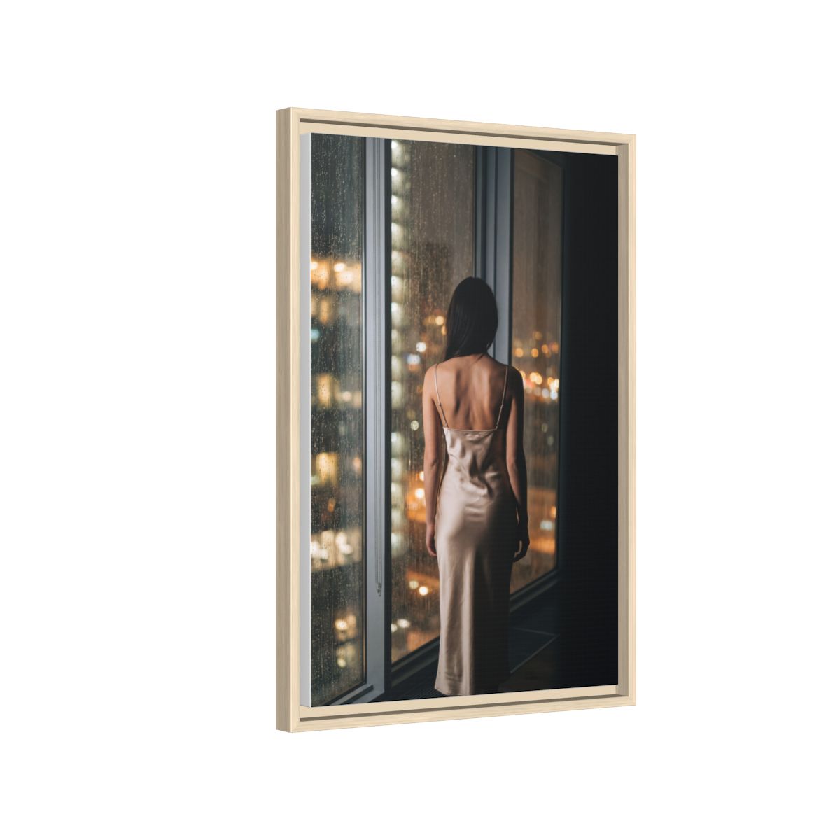 Framed Matte Canvas - Cinematic Nights — Natural / 1.25"