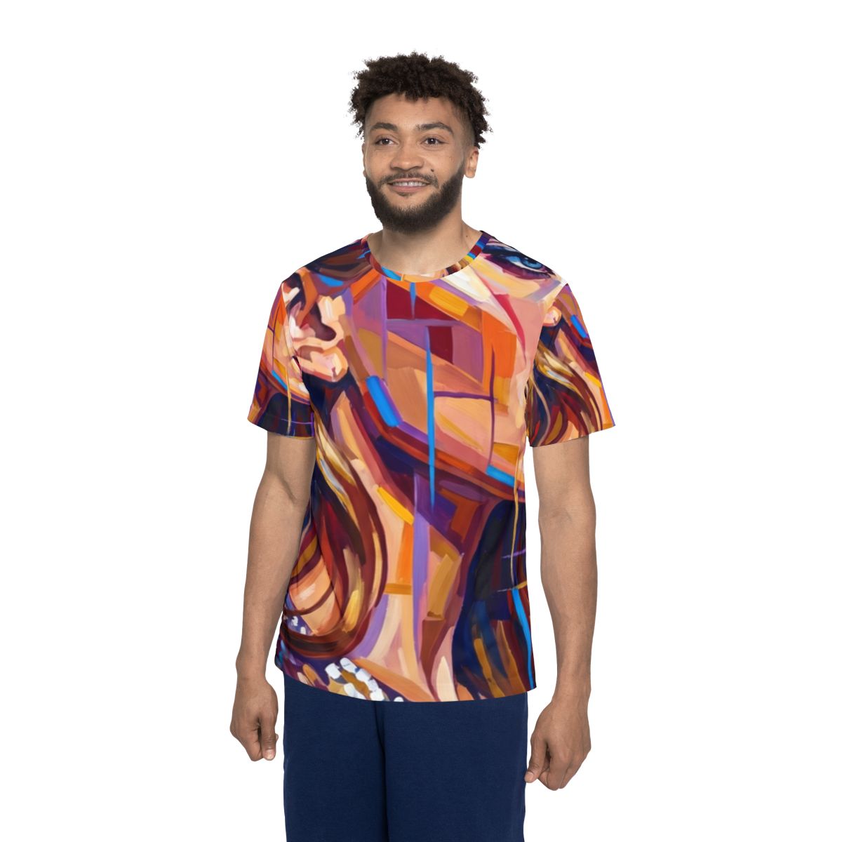 Men's Sports Jersey - Shattered Elegance | Echovira Gallery
