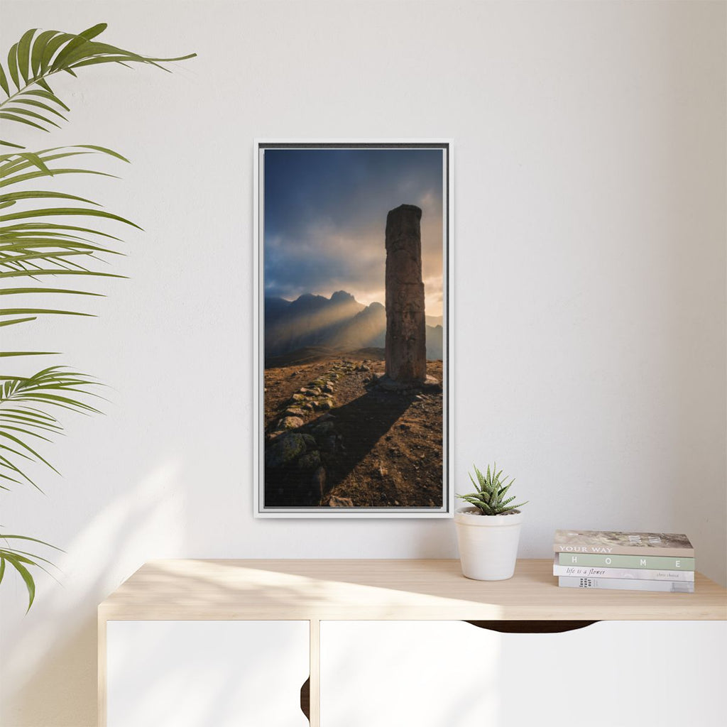 Framed Matte Canvas - Sun Peak