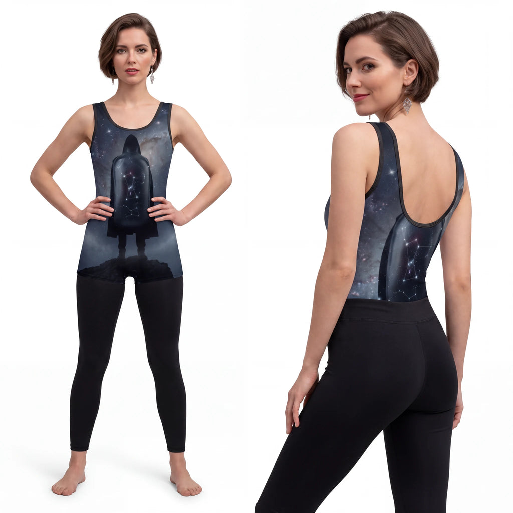 Vintage Swimsuit with Orion Constellation Art