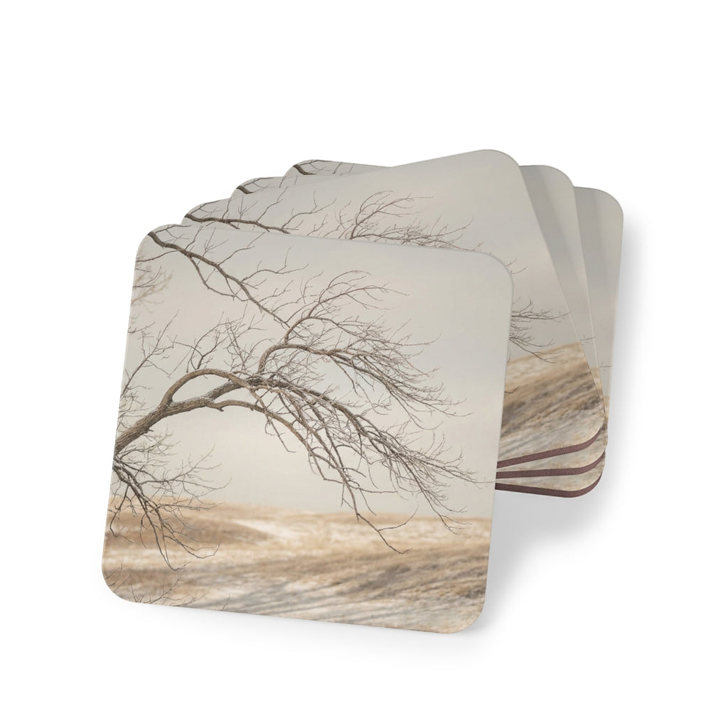 Drink Coasters - Winter Tree Aesthetic