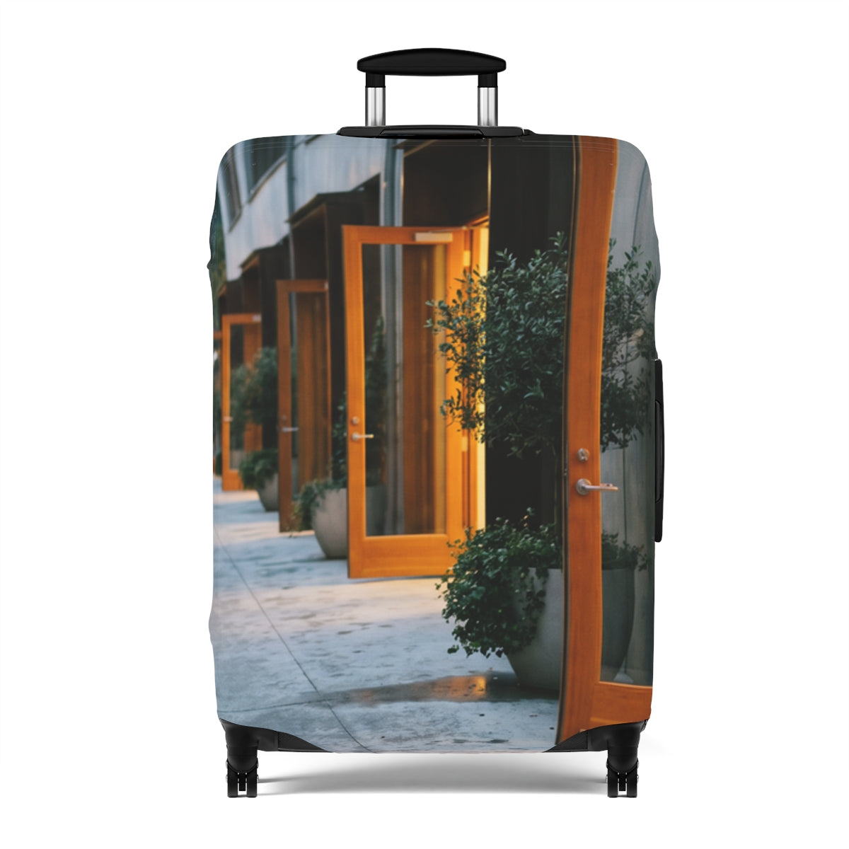 Luggage Cover - Twilight Promenade Guard | Echovira Gallery