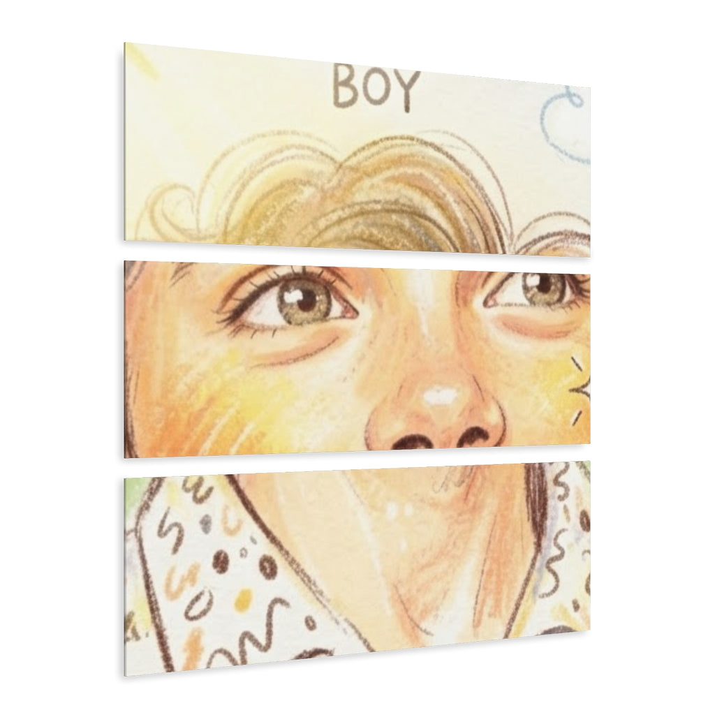 Acrylic Prints Triptych - Sunshine Boy — Landscape |...