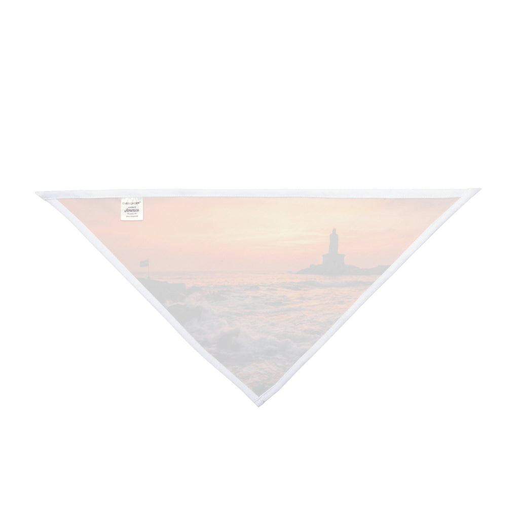 Pet Bandana - Golden Coastal Horizon