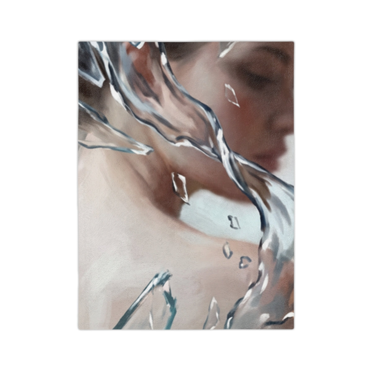 Velveteen Blanket - Shattered Reflection | Echovira Gallery