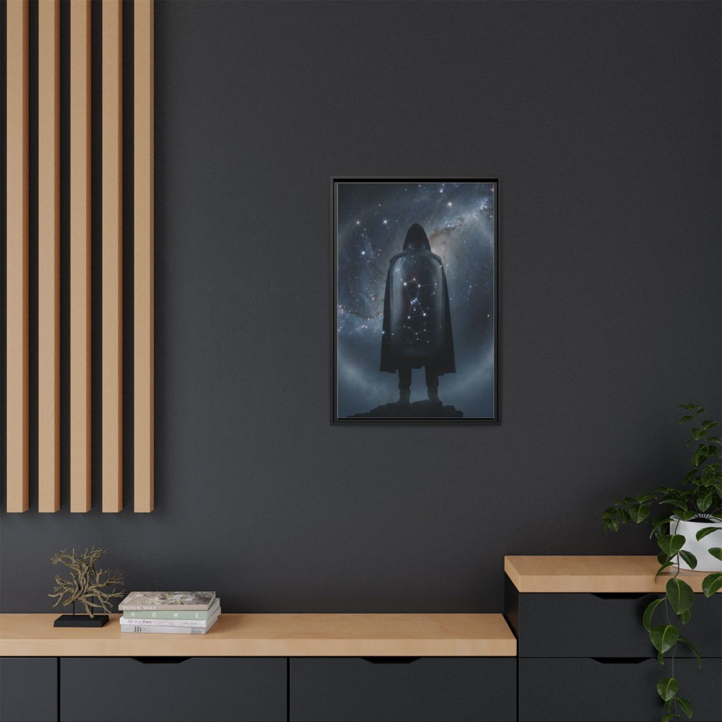 Framed Matte Canvas - Cosmic Sentinel — Black / 1.25" (8×10...