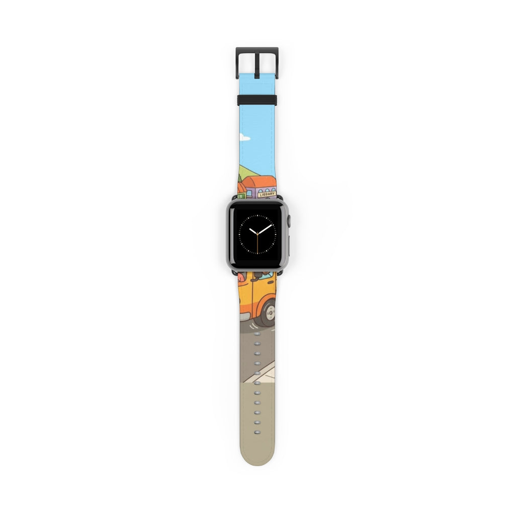 Apple Watch Band - Sunny Town Bus Route | Echovira Gallery
