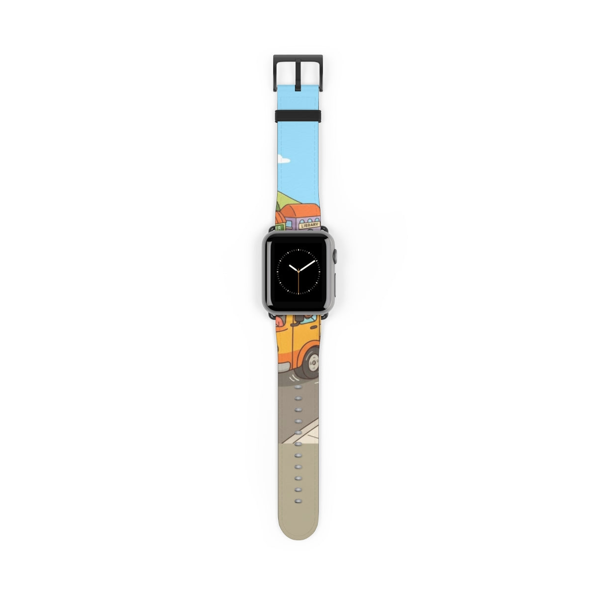 Apple Watch Band - Sunny Town Bus Route | Echovira Gallery