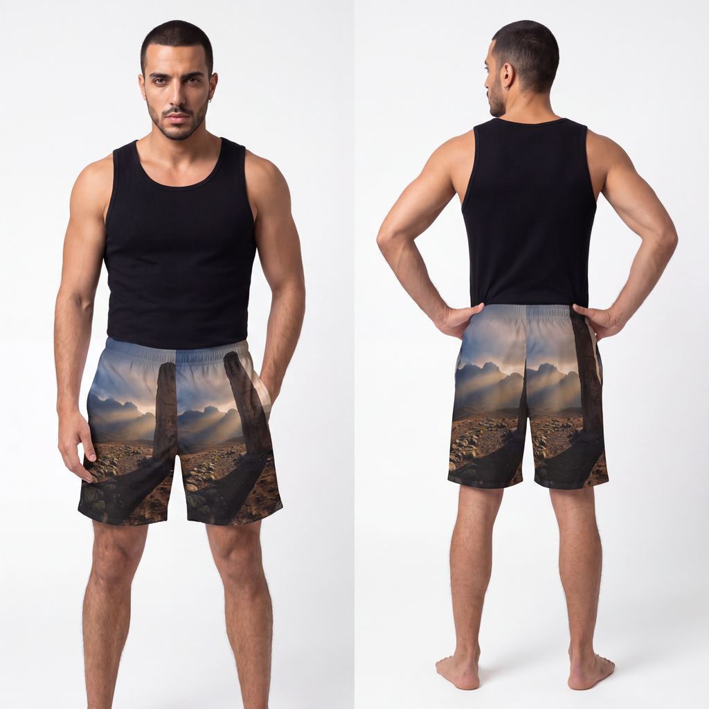 Men's Board Shorts - Mystic Monolith Ancient Persian... |...