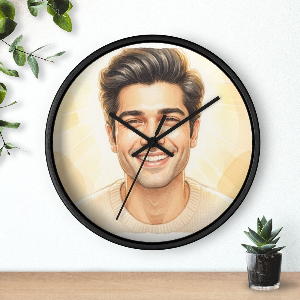 Wall Clock - Radiant Sunburst Joy | Echovira Gallery