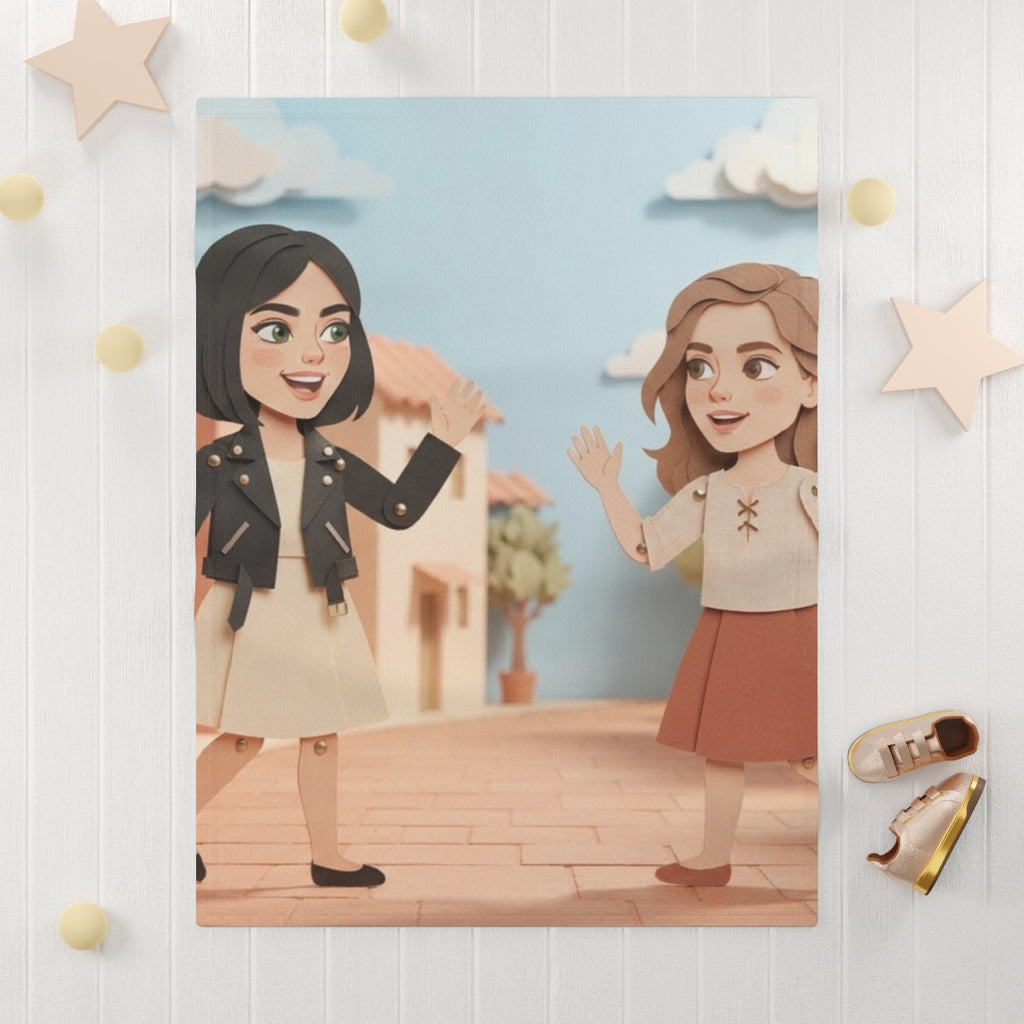 Fleece Baby Blanket - Village Paper Friends | Echovira...