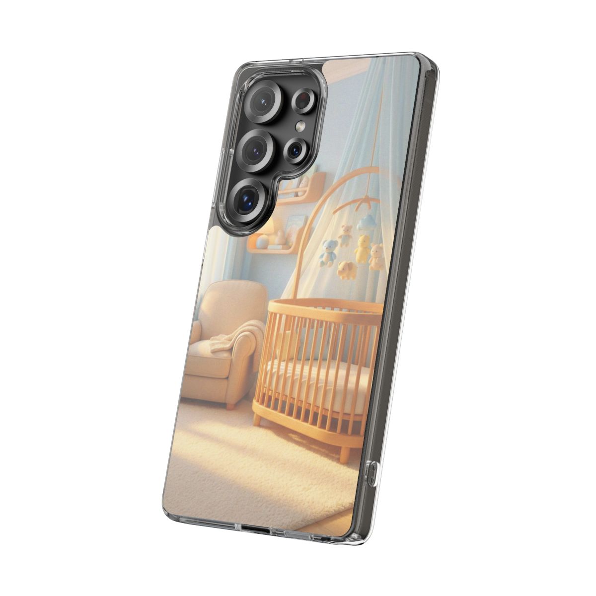 Clear Impact-Resistant Cases - Soft Blue Clear Phone Case...