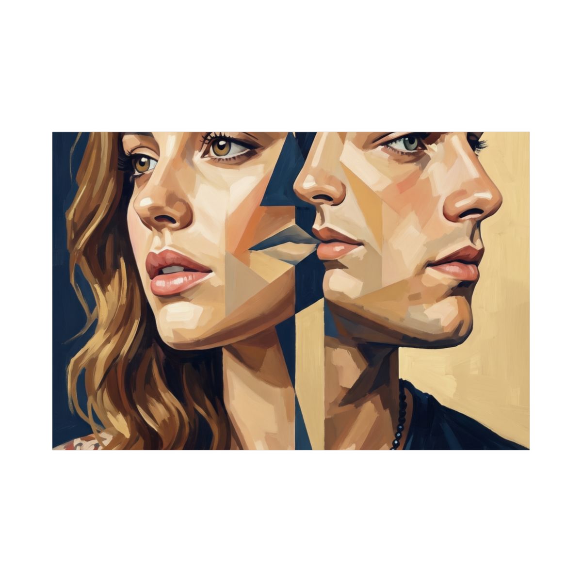 Matte Horizontal Posters - Modern Faces (10×8 & 54×36) |...