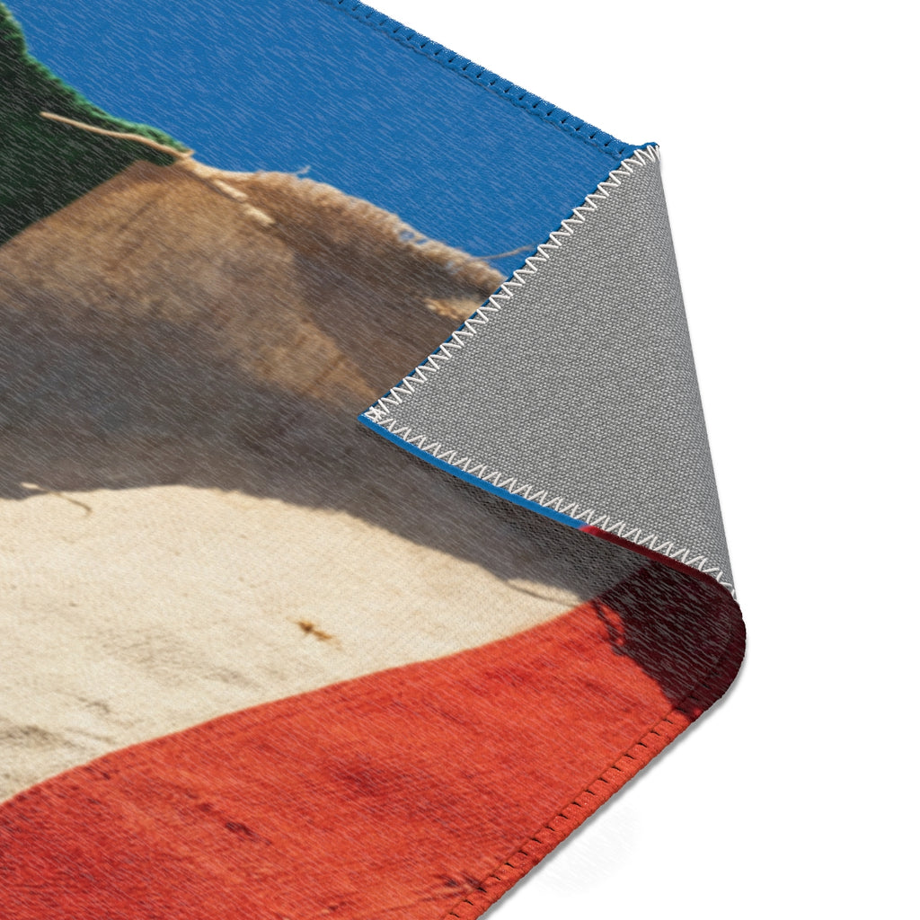 Area Rug - Persian Lion and Sun Flag | Echovira Gallery