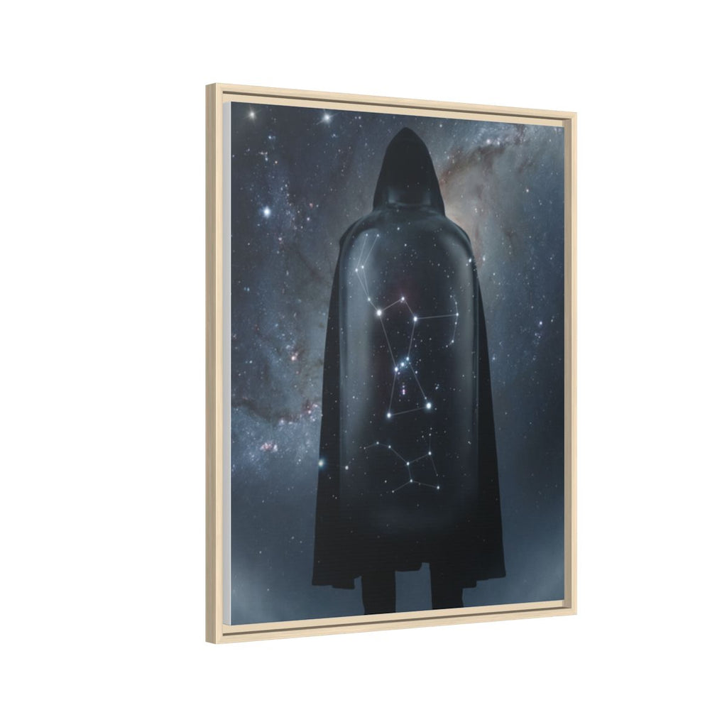 Framed Matte Canvas - Cosmic Sentinel — Natural / 1.25" (8×10, 9×12, 11×14, 12×16, 10×20, 12×18, 16×20, 16×24, 12×36, 18×24, 20×24, 16×32, 20×30, 24×30, 16×48, 24×32, 24×36, 24×48, 20×60, 30×40, 32×48, 30×60 & 40×60)
