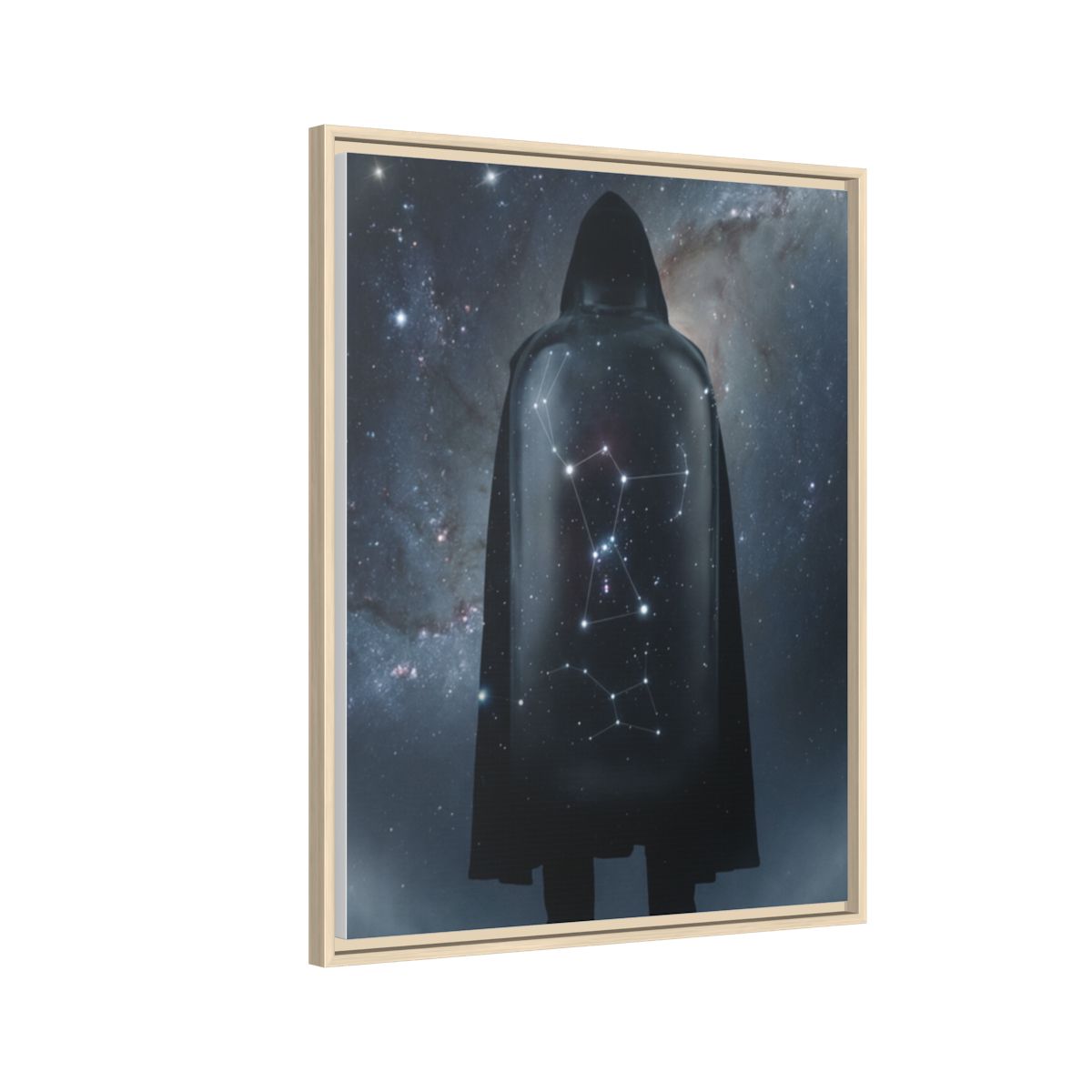 Framed Matte Canvas - Cosmic Sentinel — Natural / 1.25" (8×10, 9×12, 11×14, 12×16, 10×20, 12×18, 16×20, 16×24, 12×36, 18×24, 20×24, 16×32, 20×30, 24×30, 16×48, 24×32, 24×36, 24×48, 20×60, 30×40, 32×48, 30×60 & 40×60)