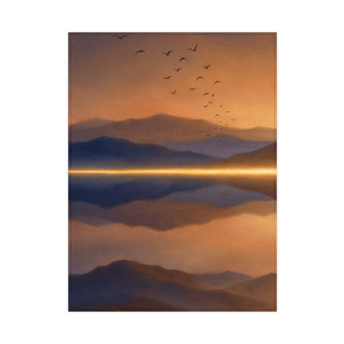 Golden Horizon Lake Toddler Blanket