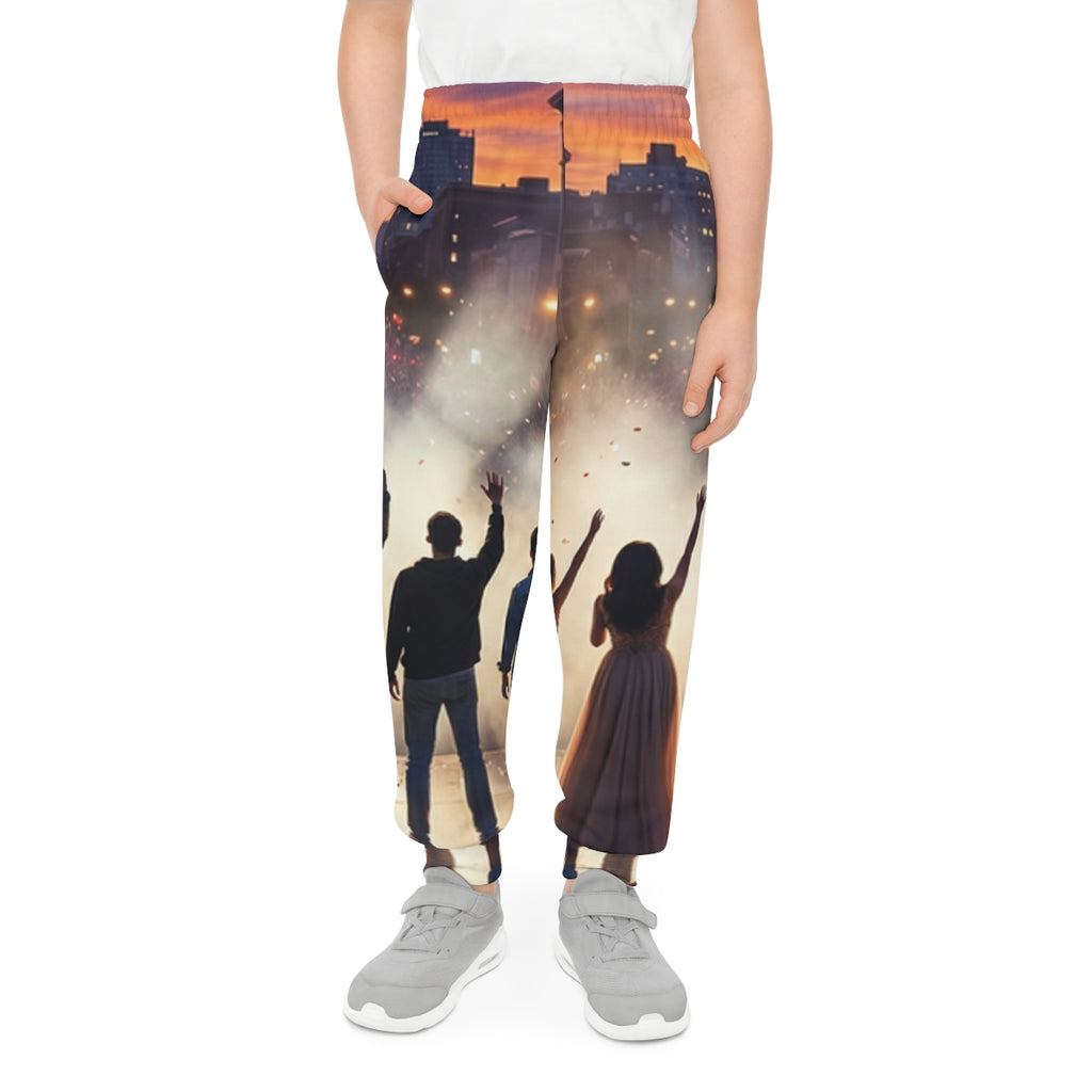Youth Joggers - Golden Hour Concert Stage Wall Art |...
